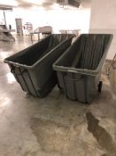 Two Portable Trash Hoppers