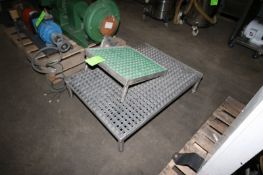 (2) S/S Platforms, with Plastic Grating, Overall Dims.: 40