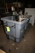 Trash Bin with Contents, Including (2) S/S Filters, S/S Piping, (6) WCB S/S Air Valves, 1-1/2