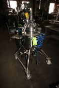 2011 T&C S/S 20 Liter S/S Reactor Tank, M/N TAG VE-R15, S/N TC7284, Mounted on S/S Portable Frame,