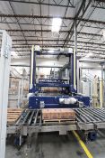 2002 Krones Kettner Low Level Palletizer, Auto Pallet Index Feeder, Auto Take Off Conveyor Feed,