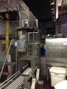 Can Lines Inc. Case Elevator, S/S Frame, with Infeed Conveyor and Control Panel, Infeed Conveyor 2.