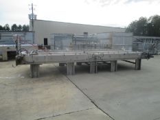 BFT 8 x 24 Accumulation Table, Overall Dims 24' L x 12' W x 3.5' H, 8' x 24' Matte Top Chain, S/N: