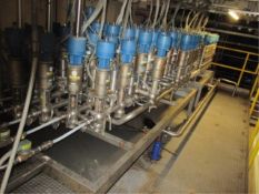 GEA/Tuchenhagen Liquid Mixproof 87-Total-Valves Matrix Distribution Assembly, With 1-Total Allen-