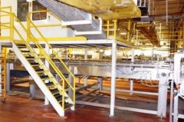 Alliance 8' x 30' S/S Accumulation Table, Center Drive, Dims: 30ft L x 8ft W x 4ft H, Electricity: