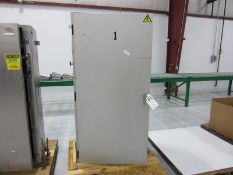 Cermex Single Door Control Cabinet Complete w/ Allen Bradley SLC 5/04 CPU, Dims: 75in H x 19in W x