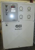 GCI Industrial Refrigeration Ice Wagon Chiller, Model: DE3AC - SPL,  S/N: DE3AC0209116, 3Ton AC