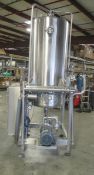 Holland Applied Technologies S/S Free Standing 200 Gallon Tank, S/N: 030100-01, 2.5' Dia x 5.5' H