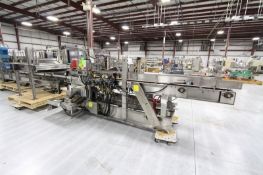 Hartness Model 100 Case Packer, S/S Frame, Last Ran .5L 20oz 24oz 12 and 24 Pack, 3.5ft Bottle