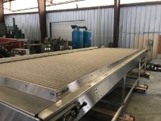 Seco 8x24 S/S Accumulation Table, S/N: F-2848, Includes Drive, (3) 8ft sections, Dims: 24' L x 8' W,