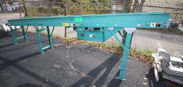 ACSI 15 ft L Inclined Power Belt Conveyor, SN 235005, with 12