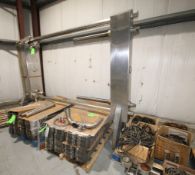 APV Plate Heat Exchanger, Model R51, S/N (N/A) Includes (2) Dividers, (313) S/S AGC Plates, Also