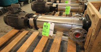 Ebara Vertical Multistage Pump, Model EVMU/A 18 10, PN 3226100010A, with 2