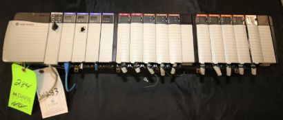 Allen Bradley PLC Rack, with Power Supply Cat. #1756-PA72/C, Ser. C, SN 96422272-A01, with (17) Slot