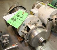 Tri Clover 5 HP Centrifugal Pump, Model C215MDG18T-S, S/N Z2463, with 2
