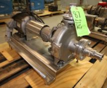 Durco 5 HP Centrifugal Pump, 3485 RPM Motor, 230/460V 3 Phase, Mounted on S/S Frame (W754) Rigging/