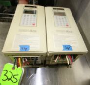 Mitsubishi FREQROL-A200 3 & 5hp VFDs, Model FR-A240-3.7K K-TF and FRA240-E-2.2K-UL, 380-480V, 3