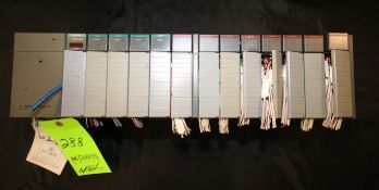 Allen Bradley SLC 500 PLC Rack, with Power Supply Cat. #1746-P2, SN P2-0294N4135, with (13) Slot