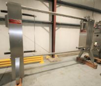 2002 AGC Plate Heat Exchanger, Model AR51-H, S/N 02265 includes (2) Dividers, (423) S/S Plates, 124