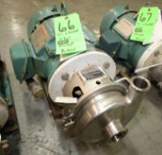 Tri Clover 5 HP Centrifugal Pump, Model C215MEG18T-S, S/N Z2482 with 2