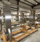 2008 AGH Plate Heat Exchangers Model AR51SH-2, S/N 08229 includes (2) Dividers, (221) S/S Plates,