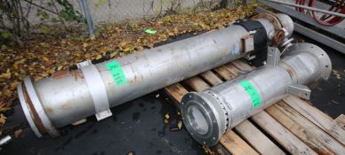 Pfaudler (2) Piece Shell and Tube Heat Exchanger 9' L x 15
