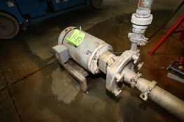 Fristam 10 hp Centrifugal Pump, S/N FPX7410010888, with Baldor 3500 RPM Motor, with Square D