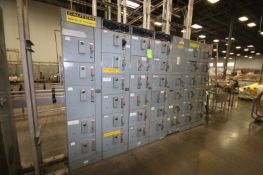 Allen Bradley Centerline 39-Bucket Motor Control Center, Horiz. Power: 1200A, Vert. Power: 300A,