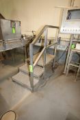 (2) S/S Platforms, (1) with 2-Teps and Hand Rails, Aprox. 63