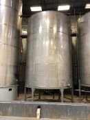 Jackson & Torrey 8,000 Gal. S/S Single Wall Vertical Tank, Dome Top/Dome Bottom, with Mild Steel Leg