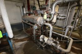 S/S Shell and Tube Heat Exchanger, Includes Centrifugal Pump, Steam Valving and Actuated Ball Valve,