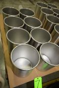 S/S Containers with S/S Lids, Dims.: Aprox. 9-1/2