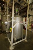 Cherry Burrell 400 Gal. S/S Mix Tank, S/N 400-77-1730, with Sterling 2 hp Off-Set S/S Clade Motor,