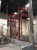 Upright Beams and Cross Beams, Includes Triangle Beams (Located Outside), Used to Hold Process