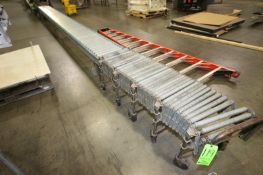 3-Sections of Power & Roller Conveyor, Power Conveyor Aprox. 5' L x 10-1/2