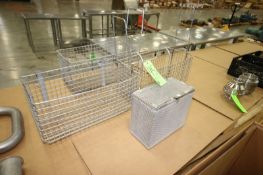 S/S Sanitary Fitting Wash Baskets, (3) Aprox. 22