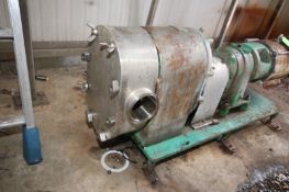 Tri-Clover 7.5 hp Positive Displacement Pump, M/N PR300-4M-UC2-5L-5, with 4
