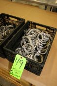 Lot of Assorted S/S Clamps, Includes (9) 1-1/2