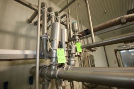 S/S Air Valve Manifold, Includes (6) G & H S/S Air Valves, with (3) WCB S/S Air Valves (NOTE: (3)