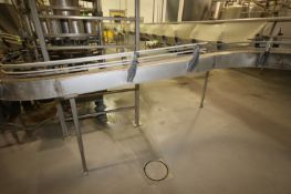 5-Sections of S/S Product Conveyor, Total Feet: Aprox. 103', with (4) Drives, S/S Legs and Aprox.