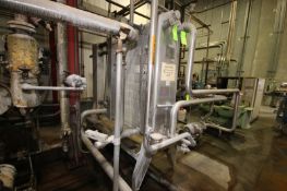 APV Plate Press Heat Exchanger, M/N R51, S/N 25724, with (1) Divider, (16) S/S Plates On Cold