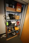 Metal Shelves w/ Various Equipment