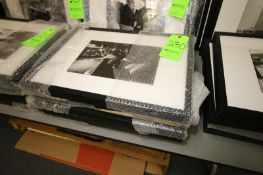 Framed and Matted Photography - Black and White depicting scenes with people, Approx. 23