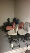 Various Office Chairs and Stools