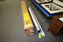 Projector Screens in Boxes including Da-Lite electric projection screen, Approx. 84