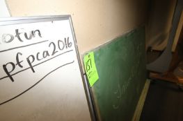 Medium Dry Erase Board (White) and Medium Chalkboard (Green)