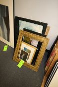 Framed and Matted Photography - Assorted photos and frames including Black and White Portrait,