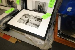Framed and Matted Photography - Black and White depicting scenes with people, Approx. 23