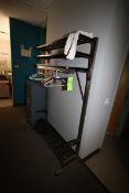 Metal Coat Rack with Shelves