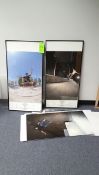 Framed and Matted Photography - Red Bull promotional posters framed with Red Bull logo depicting